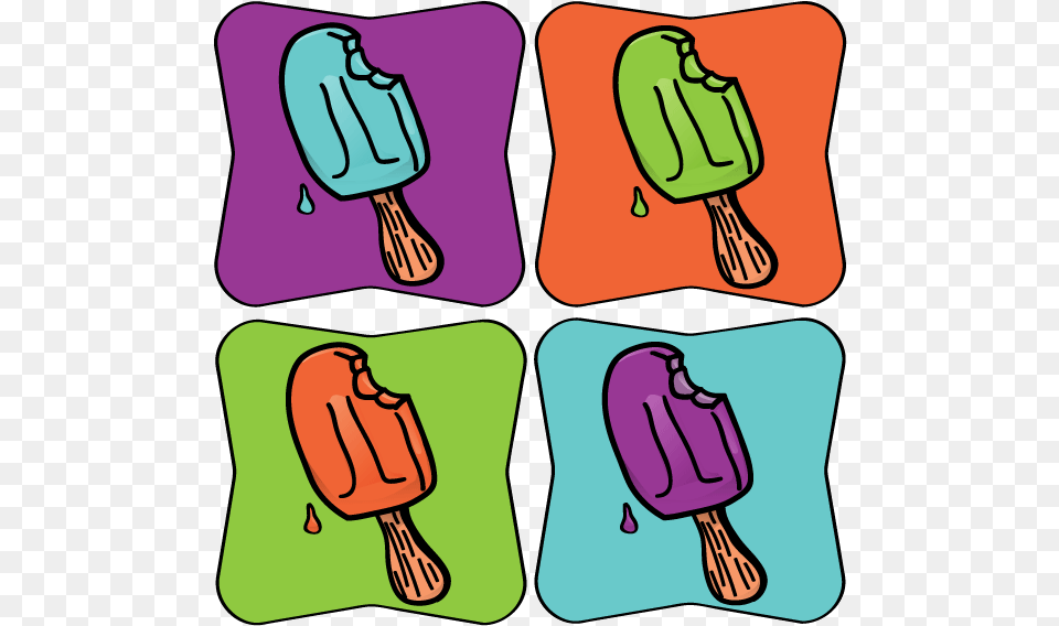 Popsicle Pop Art For The Summer By Talking Dog Pop Art, Food, Ice Pop Free Transparent Png