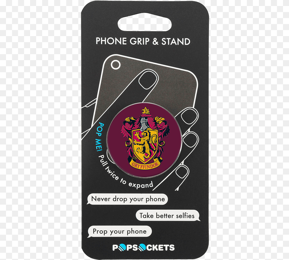 Popsocket Harry Potter Gryffindor Crest Phone Grip Pop Socket Iron Man, Electronics, Mobile Phone, Logo, Text Free Png