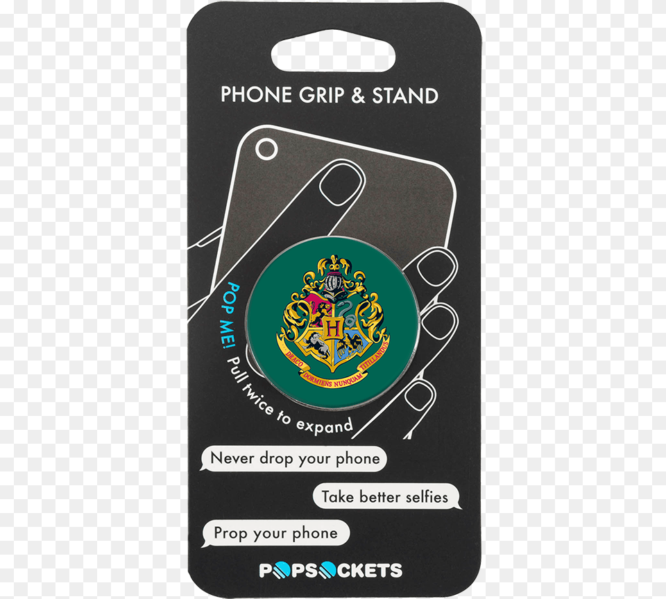 Popsocket Harry Potter Hogwarts Crest Phone Grip And Pop Socket Iron Man, Electronics, Mobile Phone, Logo, Text Free Png