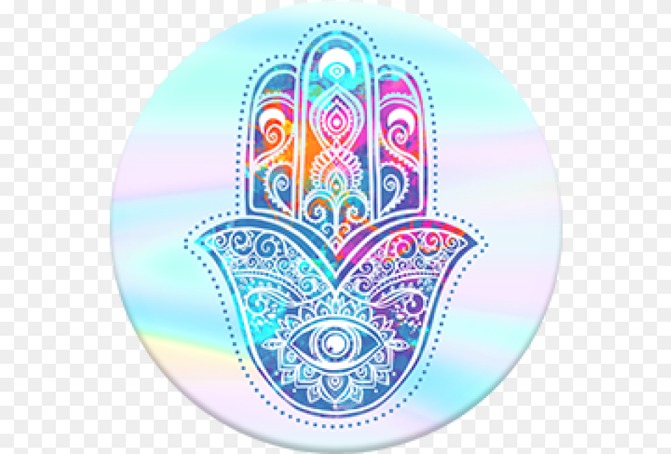 Popsocket Hippie Hamsa Pop Socket Hippie Hamsa, Pattern, Disk, Art, Graphics Free Png Download