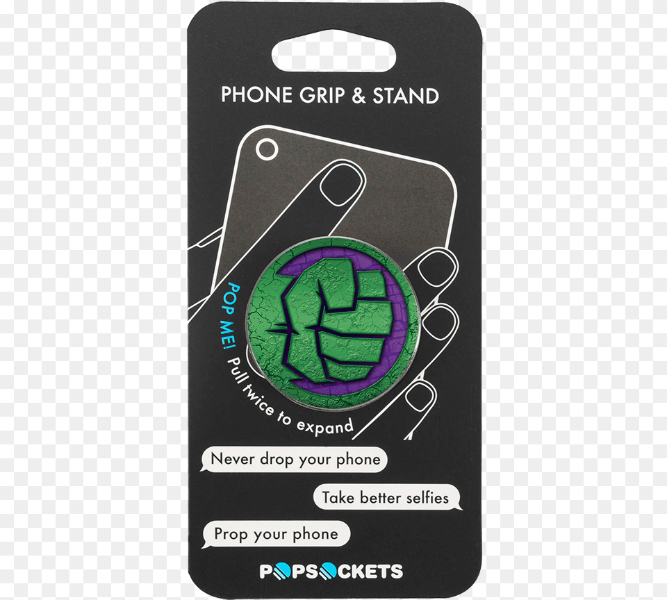 Popsocket Hulk Fist Avengers Marvel Phone Grip And Pop Socket Iron Man, Electronics, Mobile Phone, Text, Recycling Symbol Free Png