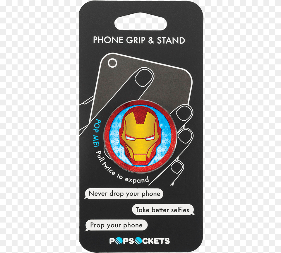 Popsocket Iron Man Avengers Marvel Phone Grip And Stand Ron Jon Popsockets, Electronics, Mobile Phone, Text Free Transparent Png