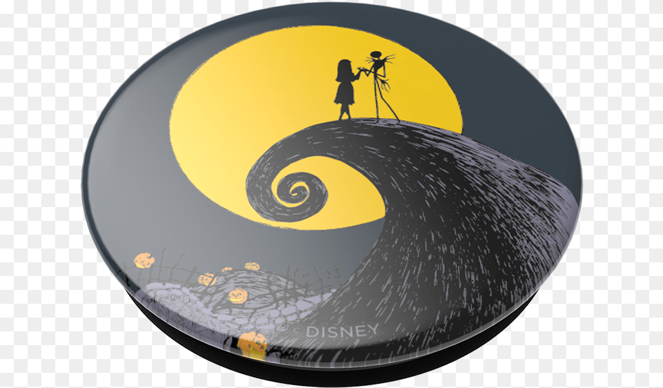 Popsocket Nightmare Before Christmas Icon In Glossy Print Yin And Yang, Photography, Person, Disk, Tripod Free Png Download