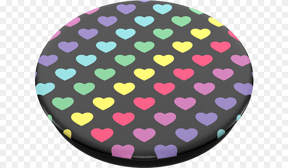 Popsocket With Hearts, Cushion, Home Decor, Pattern, Food Free Png Download