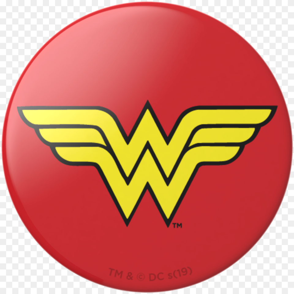 Popsockets Cell Phone Accessory Wonder Wonder Woman Logo, Badge, Symbol, Food, Ketchup Png