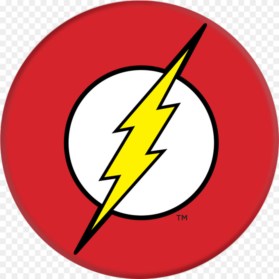 Popsockets Dc Comics Grip Price And Features Flash Logo, Symbol, Disk Free Transparent Png