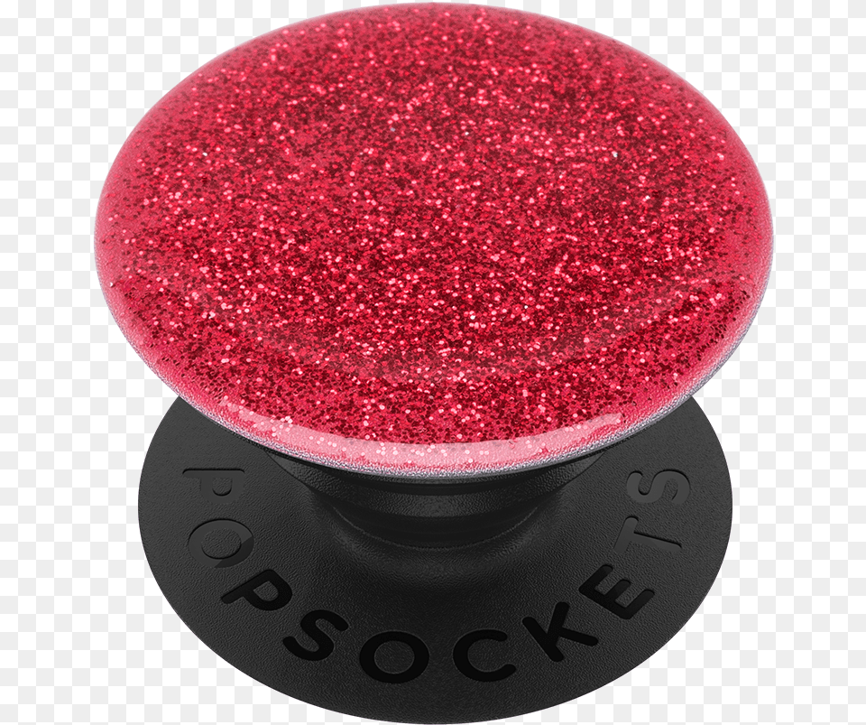 Popsockets Glitter Red Phone Grip In Black Claire Free Transparent Png