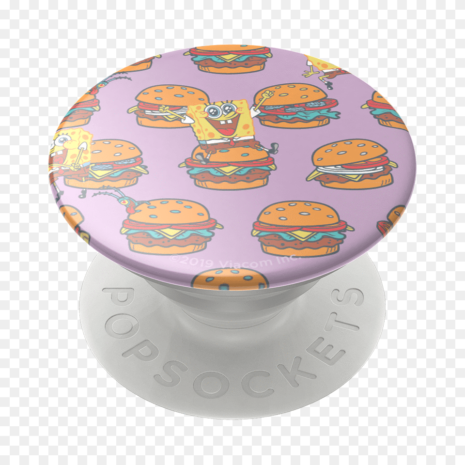 Popsockets Krabby Patty Phone Grip Cake Decorating, Burger, Table, Furniture, Food Png