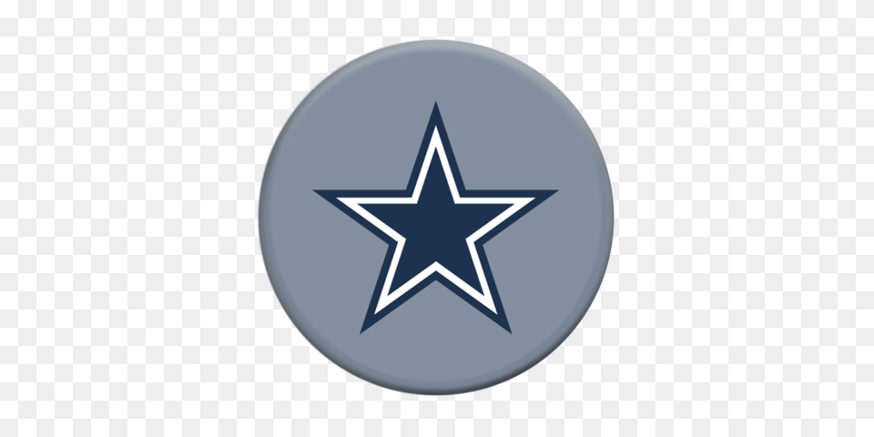 Popsockets Nfl Dallas Cowboys Helmet Nerdy Collectibles, Star Symbol, Symbol, Plate Free Png