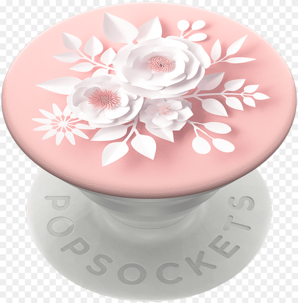 Popsockets Paper Flowers Pink Flower Popsocket, Jar, Pottery, Plant, Furniture Free Transparent Png