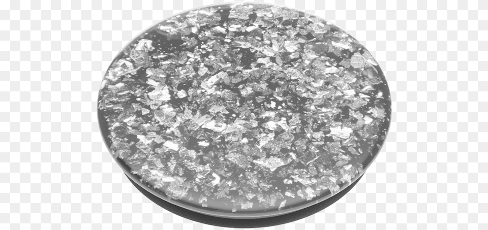 Popsockets Popgrip Foil Confetti Silver, Crystal, Accessories, Diamond, Gemstone Png Image