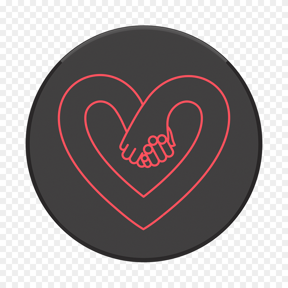 Popsockets Popgrip Love In The Dark Zendaya Coleman Foodcorps, Heart, Disk, Symbol Free Png