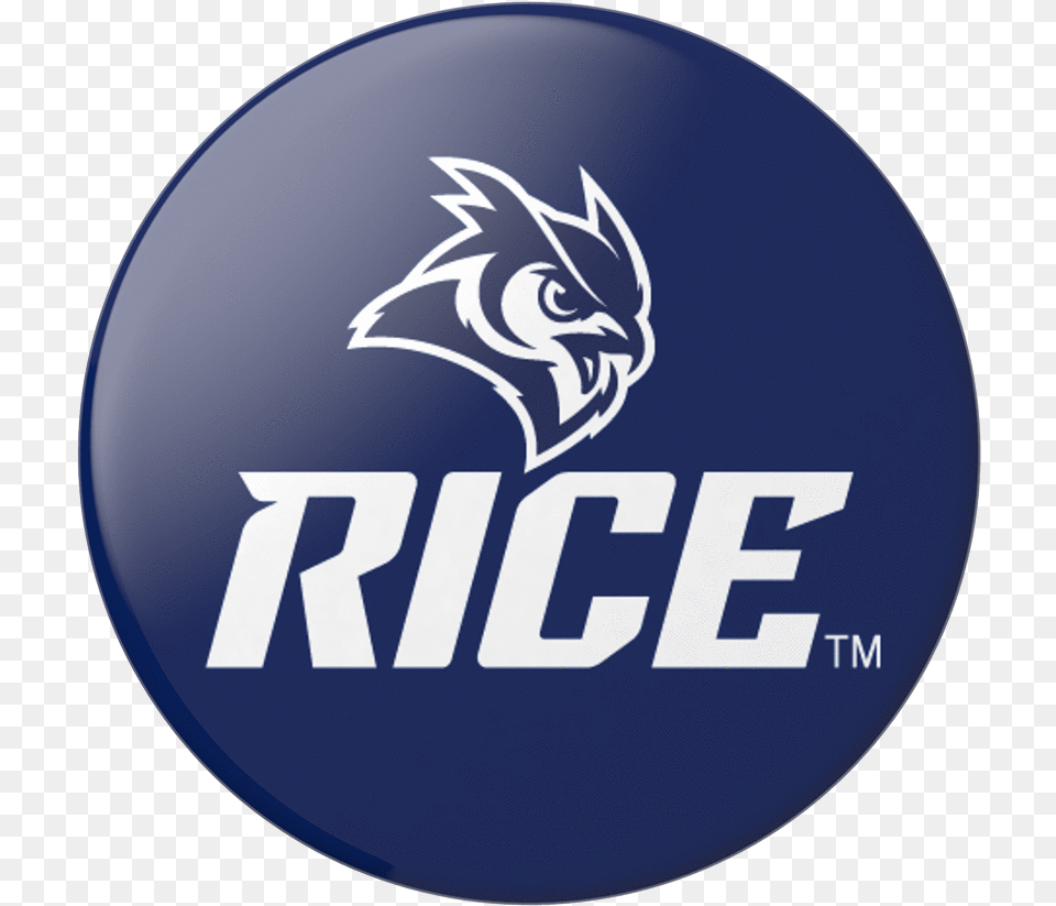 Popsockets Popgrip Rice Logo Swappable Phone Grip Logo Rice Football, Symbol, Disk Free Png