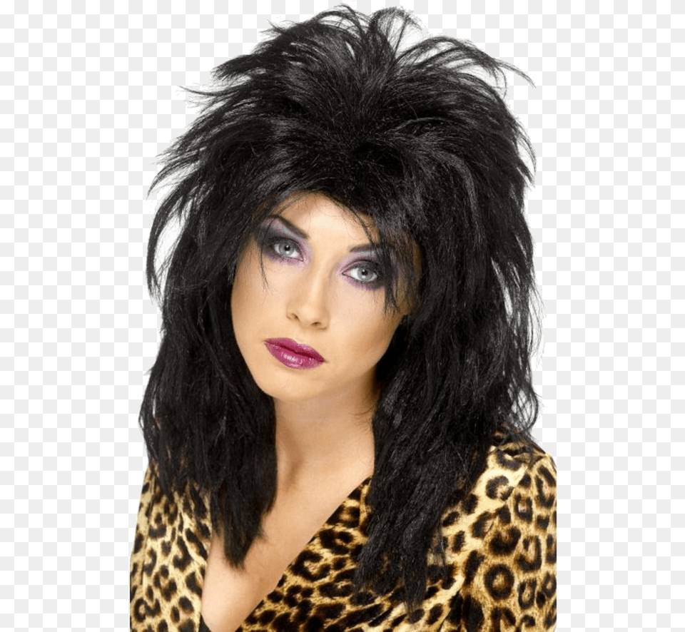Popstar Black Wig, Adult, Person, Woman, Hair Free Png Download