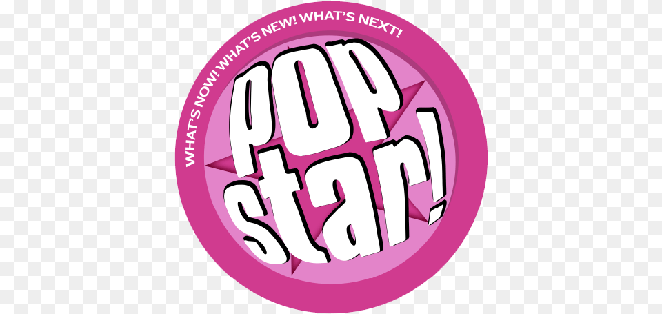 Popstar Magazine, Sticker, Logo, Badge, Symbol Free Transparent Png