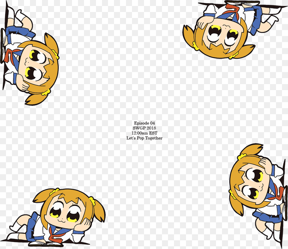 Popuko On All Four Corners A, Book, Comics, Publication, Baby Free Png Download