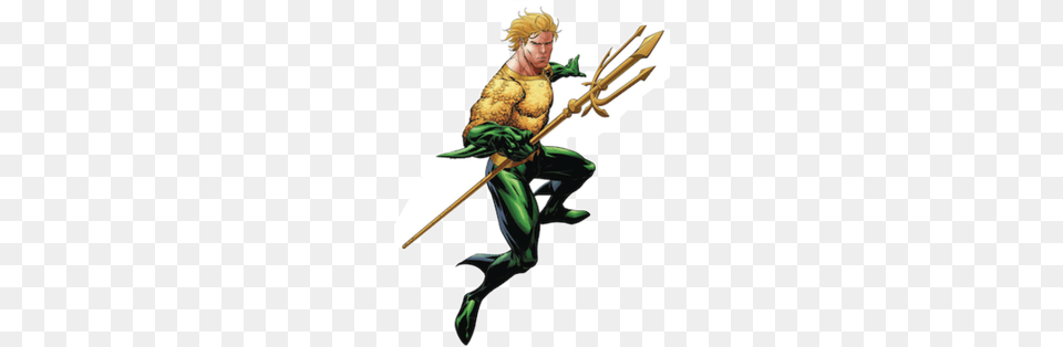 Popular And Trending Aquaman Stickers, Weapon, Trident, Person Free Transparent Png