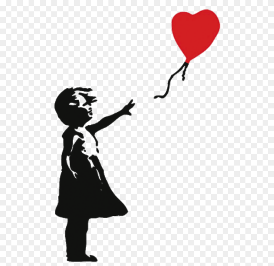 Popular And Trending Banksy Stickers, Balloon, Person Free Png