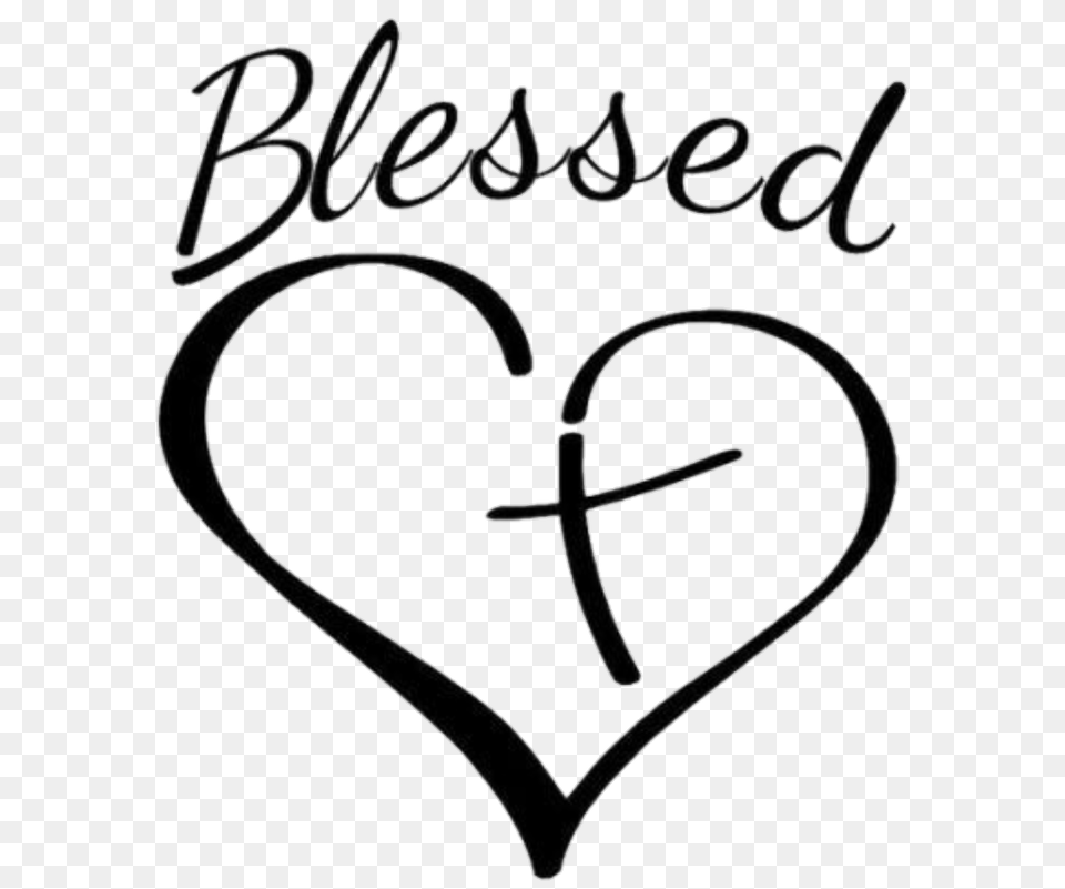 Popular And Trending Blessed Stickers, Heart, Text, Handwriting, Accessories Free Png