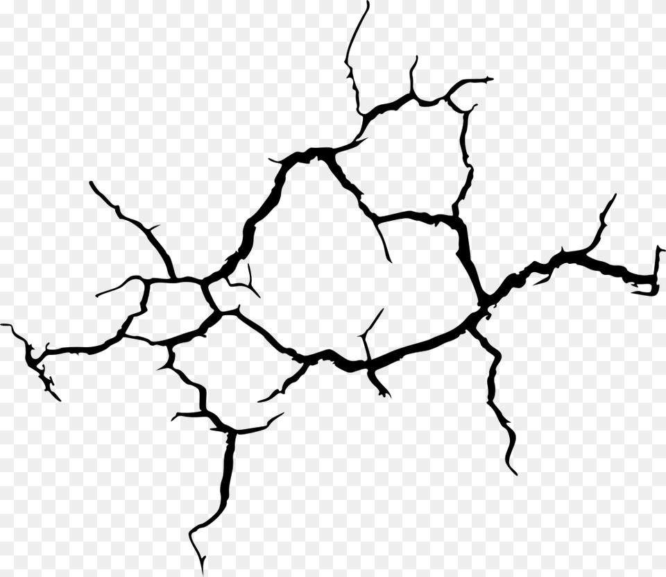 Popular And Trending Crack Paring Stickers, Gray Free Png