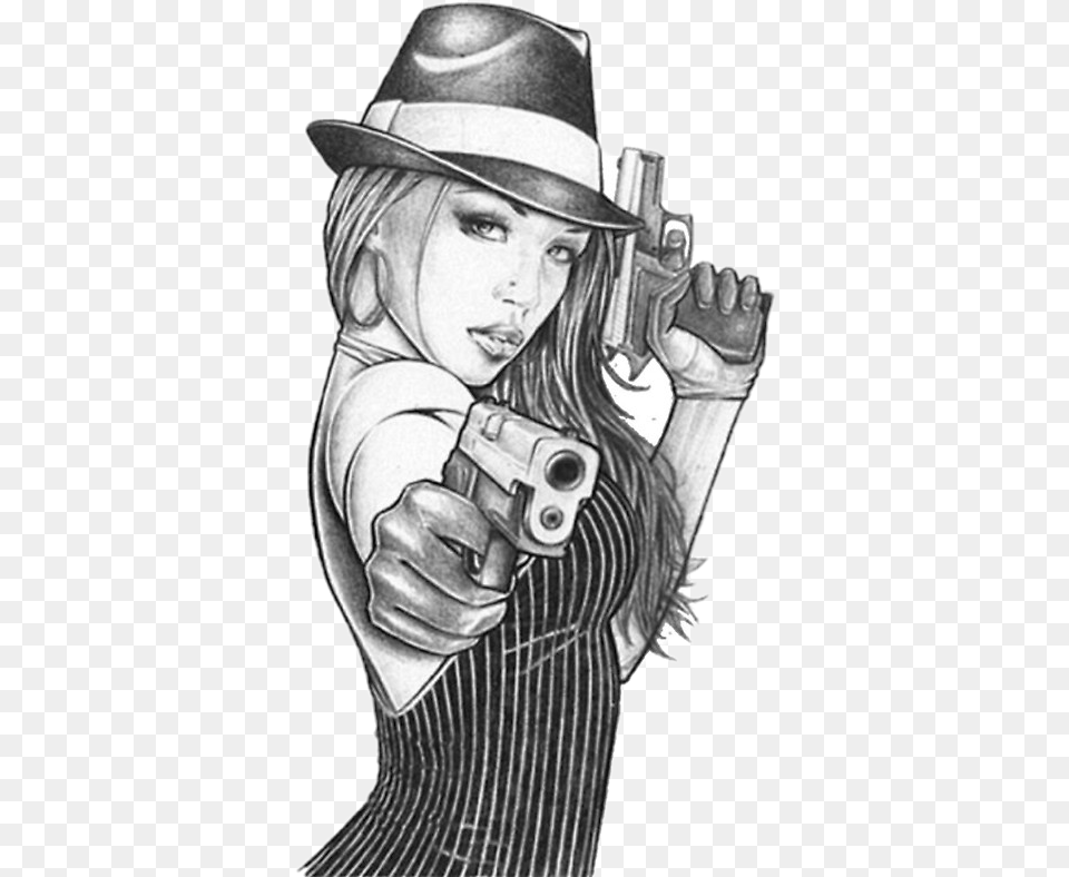 Popular And Trending Gangsta Pichu Stickers On Picsart, Weapon, Handgun, Gun, Firearm Png