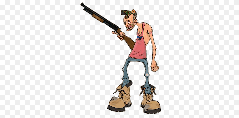 Popular And Trending Hillbilly Stickers, Firearm, Weapon, Adult, Gun Png Image