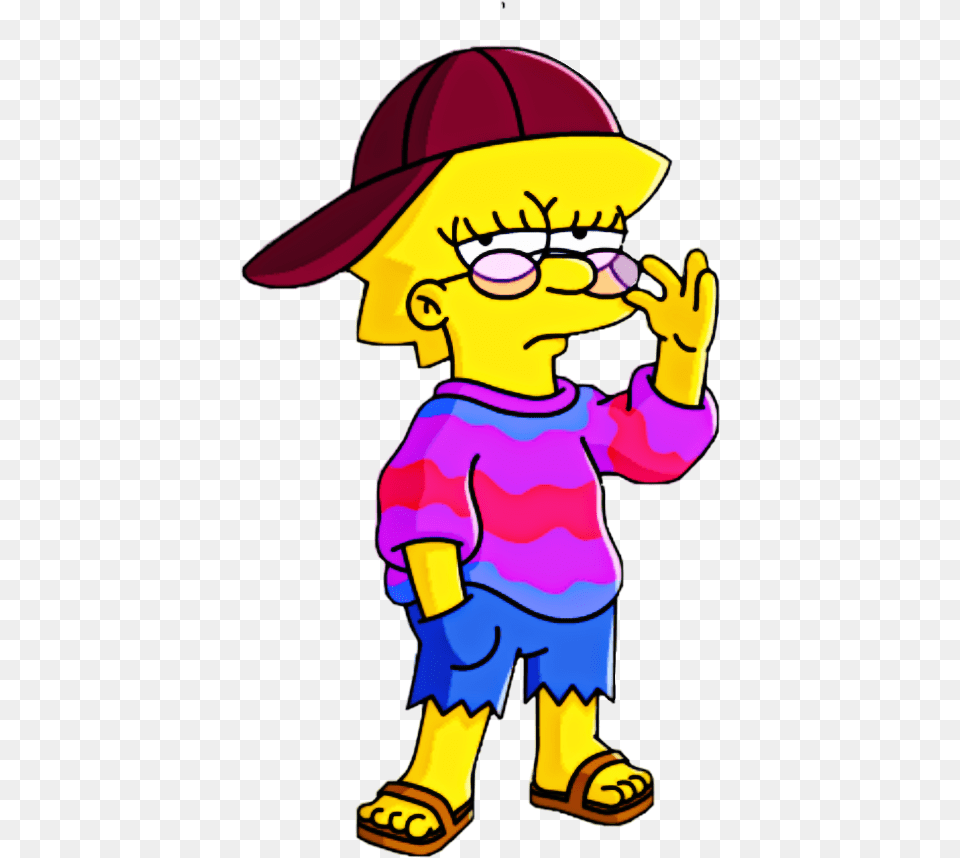Popular And Trending Hipster Girls Stickers On Lisa Simpson Hippie, Baby, Person, Face, Head Free Transparent Png