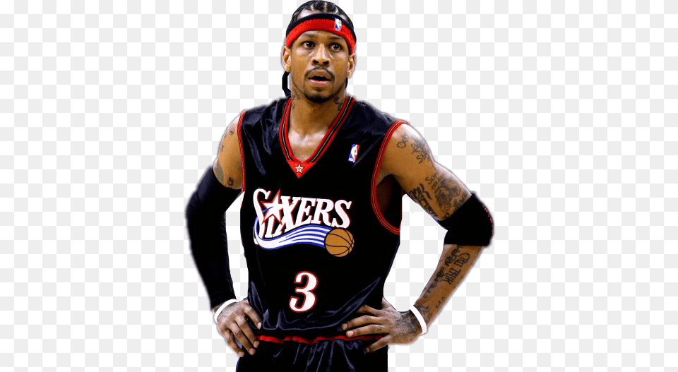 Popular And Trending Iverson Stickers, People, Clothing, Shirt, Person Free Png Download