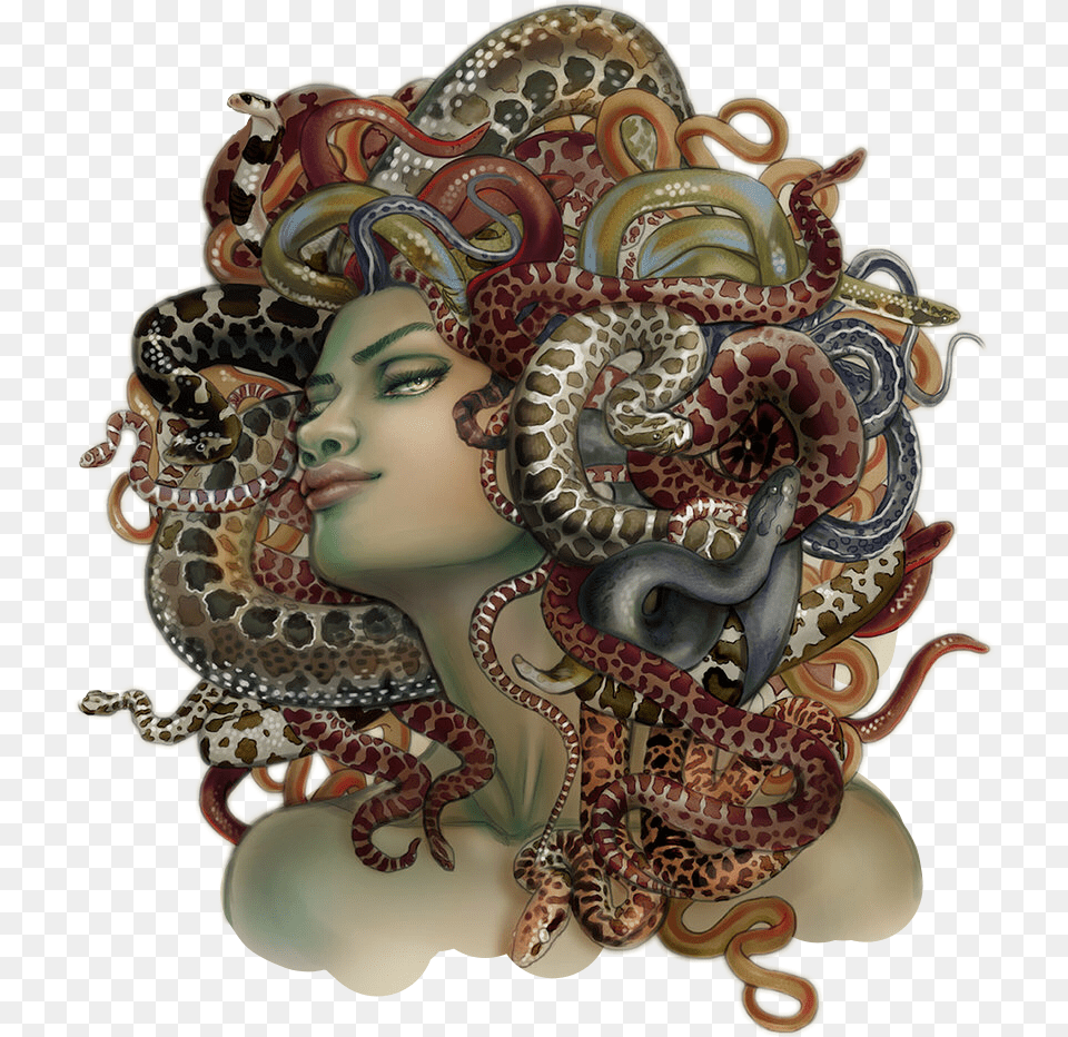 Popular And Trending Medusa Stickers On Picsart Medusa, Animal, Reptile, Snake, Face Free Png Download