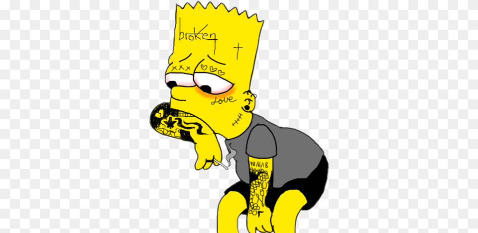 Popular And Trending Simpson Stickers, Book, Comics, Publication, Sticker Free Transparent Png