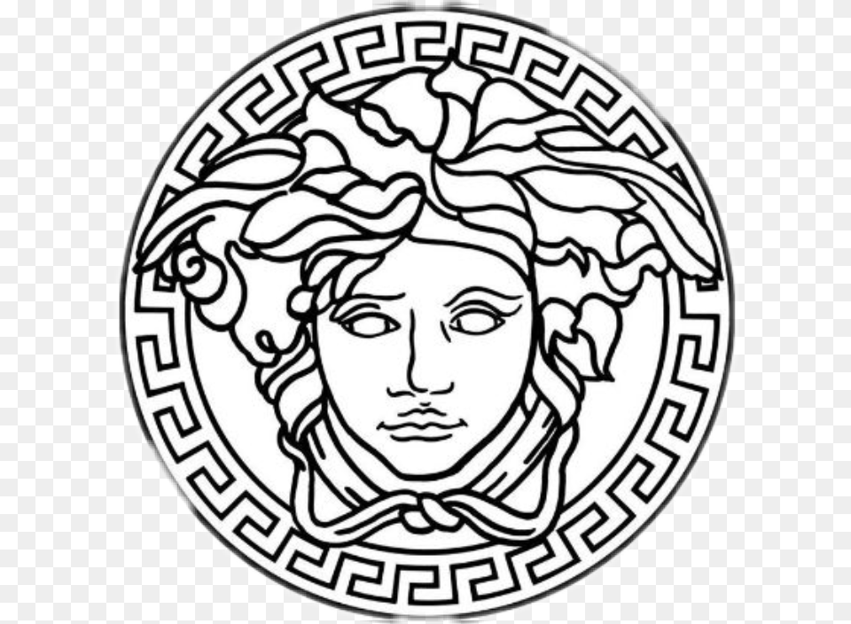 Popular And Trending Versace Stickers, Emblem, Symbol, Face, Head Png