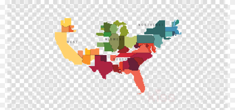 Population Cartogram United States Clipart Cartogram, Qr Code, Ball, Handball, Sport Free Transparent Png