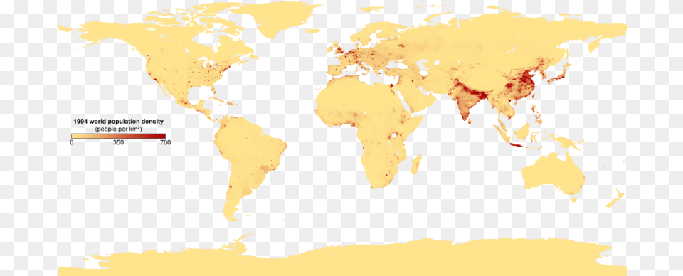 Population Density With Key Population Density Of The World, Chart, Map, Plot, Atlas Png Image