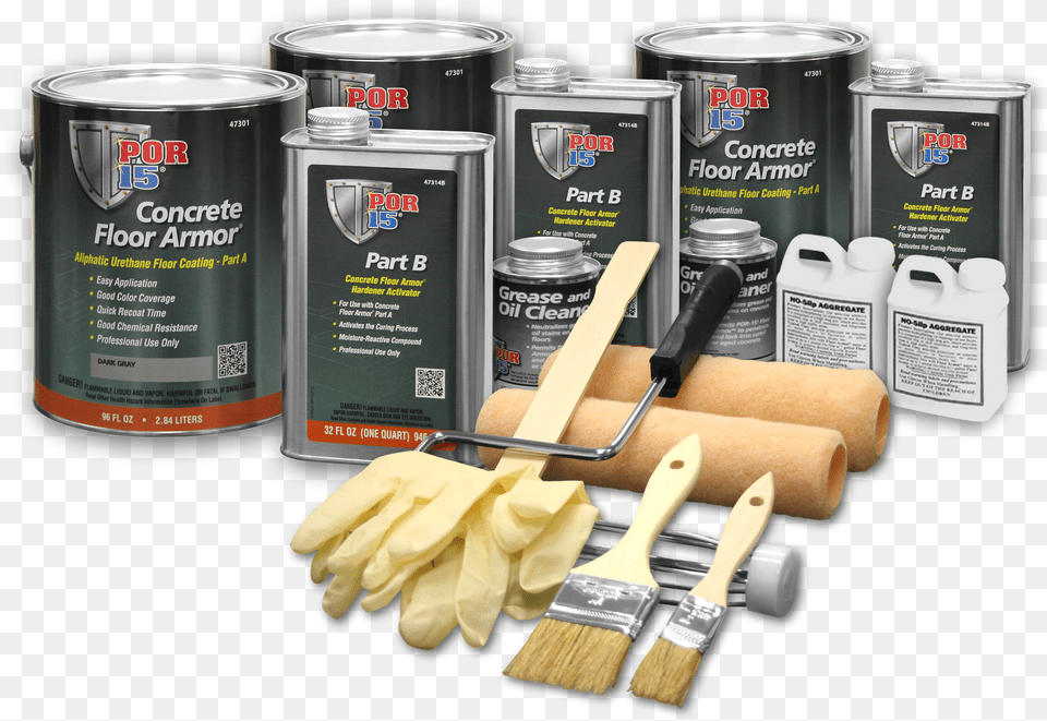 Por 15 Concrete Floor Armor Basic Kit Dark Gray Photograph Free Png Download