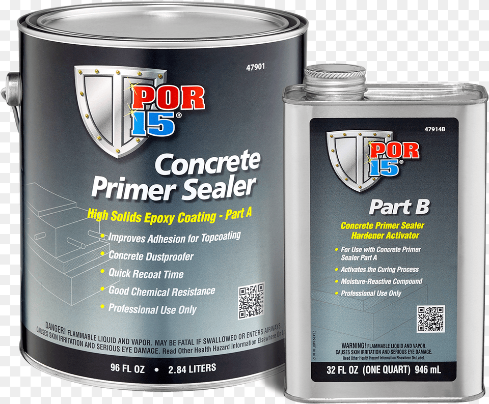 Por 15 Concrete Primer Sealer Gallon Family 2017, Tin, Can, Paint Container, Qr Code Free Transparent Png