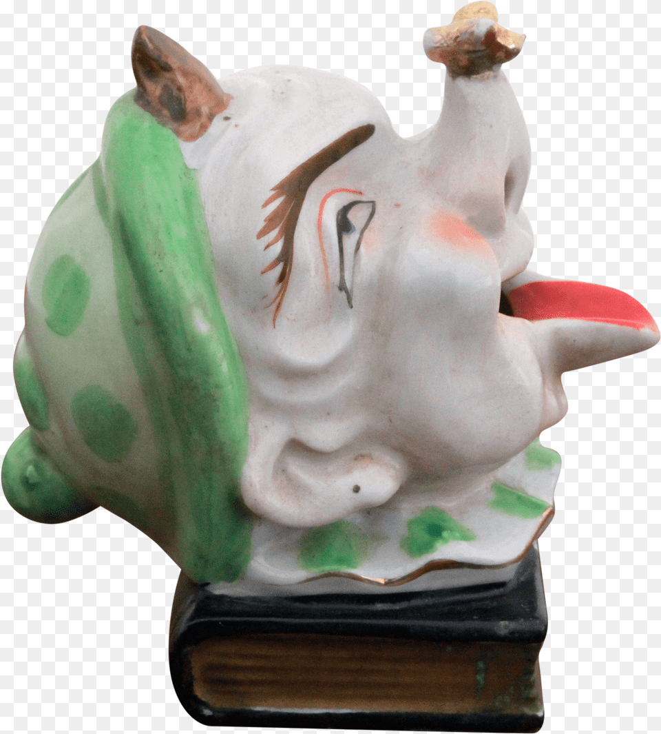 Porcelain Clown With Butterfly Carving, Figurine, Pottery, Art, Ornament Free Transparent Png