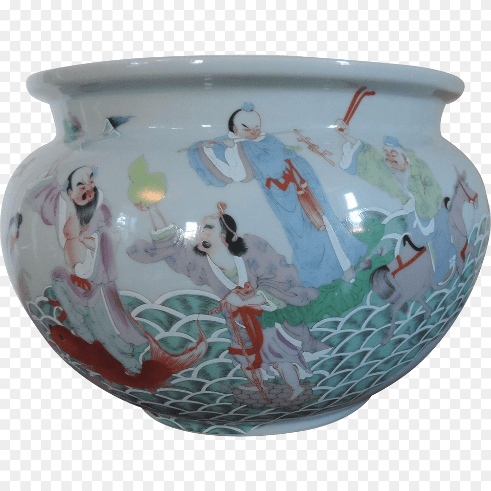 Porcelain Fish Bowl, Art, Pottery, Jar, Person Free Transparent Png