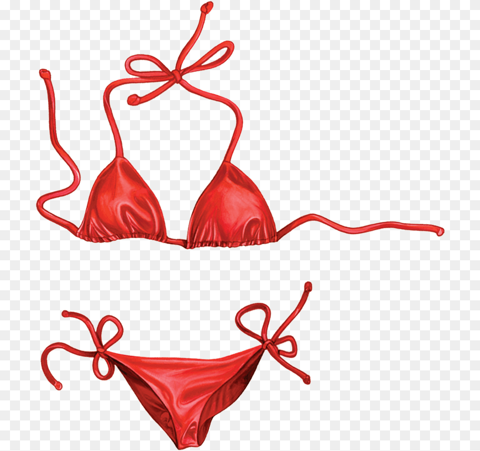 Porcelain Red Bikini Mosaic Custom Red Bikini, Clothing, Swimwear Free Png
