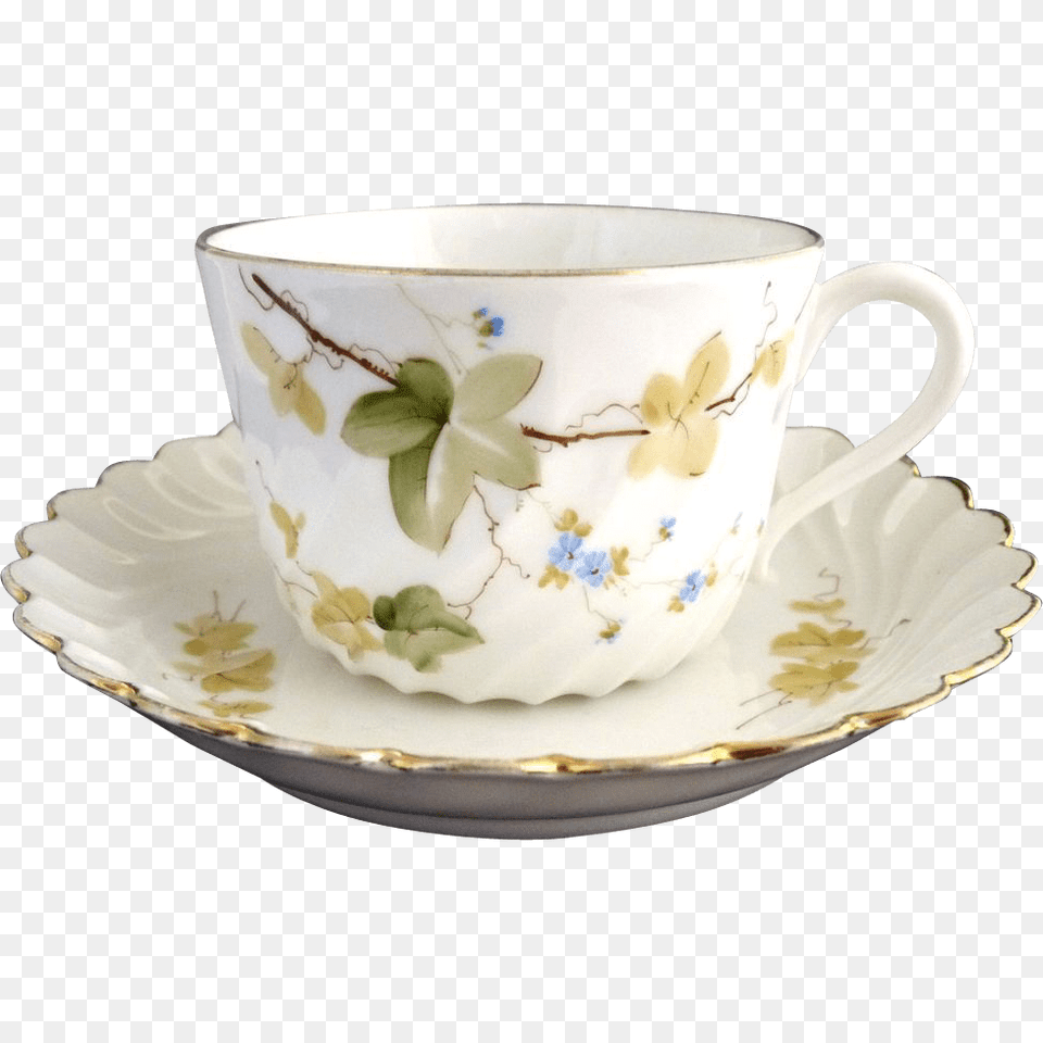 Porcelain Tea Cup, Saucer Free Png