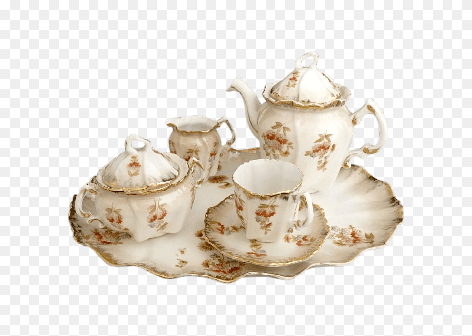 Porcelain Tea Set, Art, Cup, Pottery, Saucer Free Transparent Png