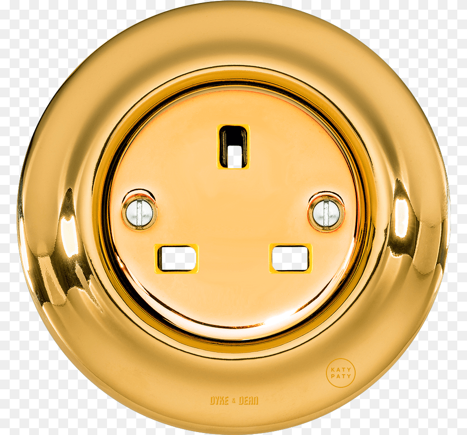 Porcelain Wall Socket Gold Uk Switch, Plate Png Image