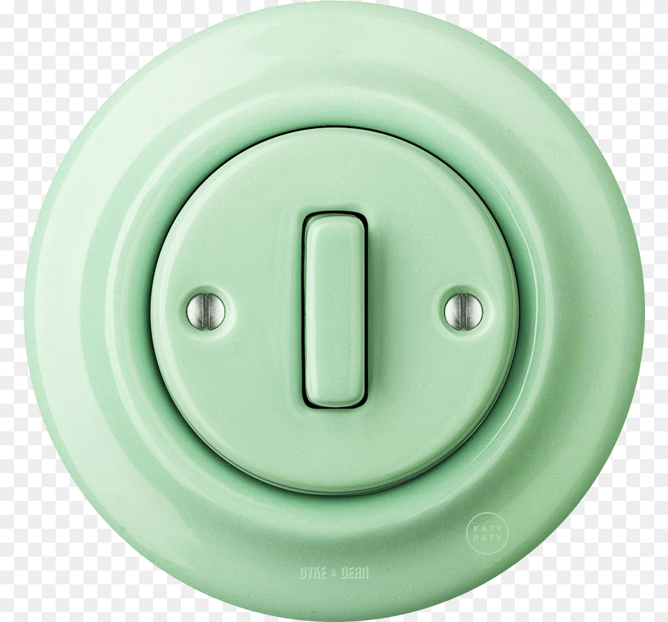 Porcelain Wall Switch Mint Slim Button Keramik Lichtschalter, Electrical Device, Plate Free Png Download