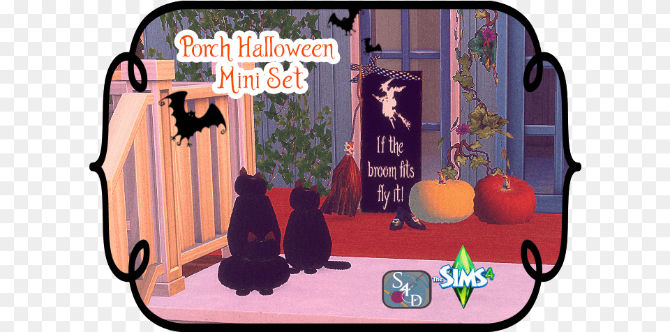 Porch Halloween Mini Set The Sims, Animal, Bird, Teddy Bear, Toy Png Image