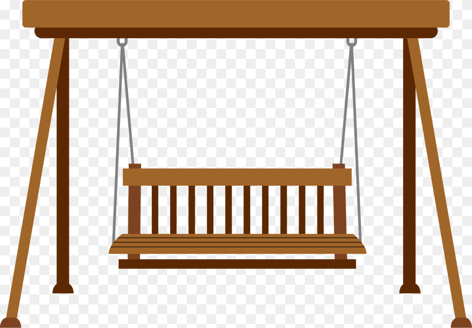 Porch Swing Clipart, Toy, Crib, Furniture, Infant Bed Png Image