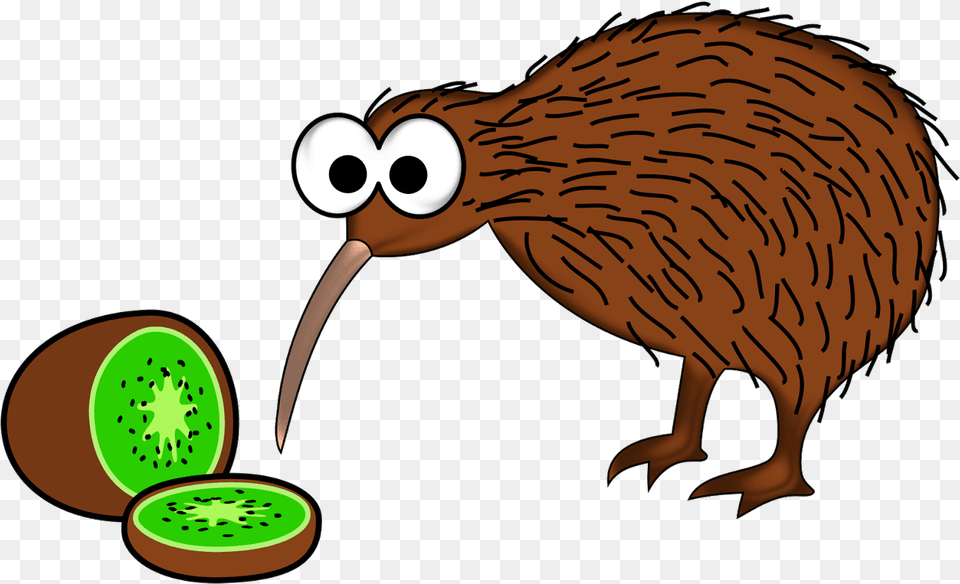 Porcupine Clipart Anmal New Zealand Kiwi Bird Cartoon, Food, Fruit, Plant, Produce Free Png