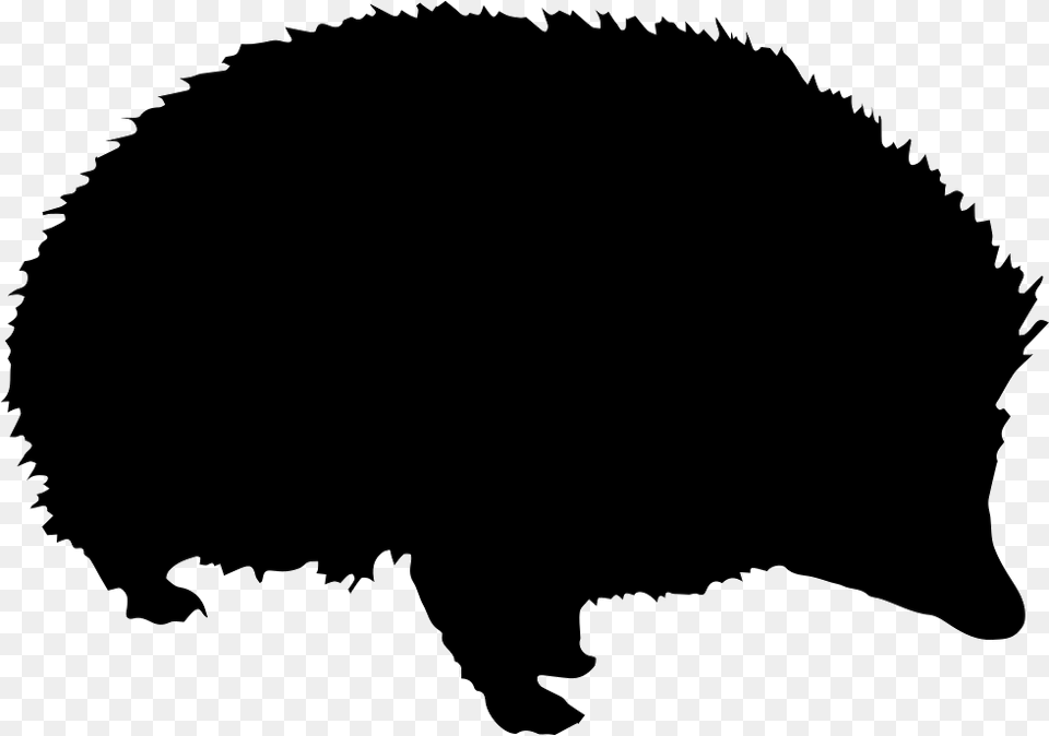 Porcupine Shape Bison, Silhouette, Animal, Bear, Mammal Png Image