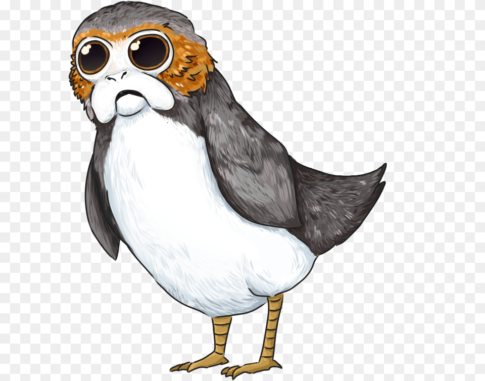 Porg By Gearsglorified Vector Download Drawing, Animal, Bird, Beak, Art Png Image