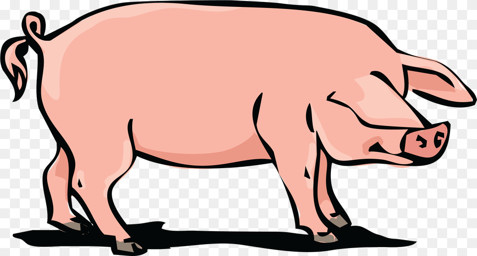 Pork Animal Farm Pig Clip Art Pig, Boar, Hog, Mammal, Wildlife Free Transparent Png