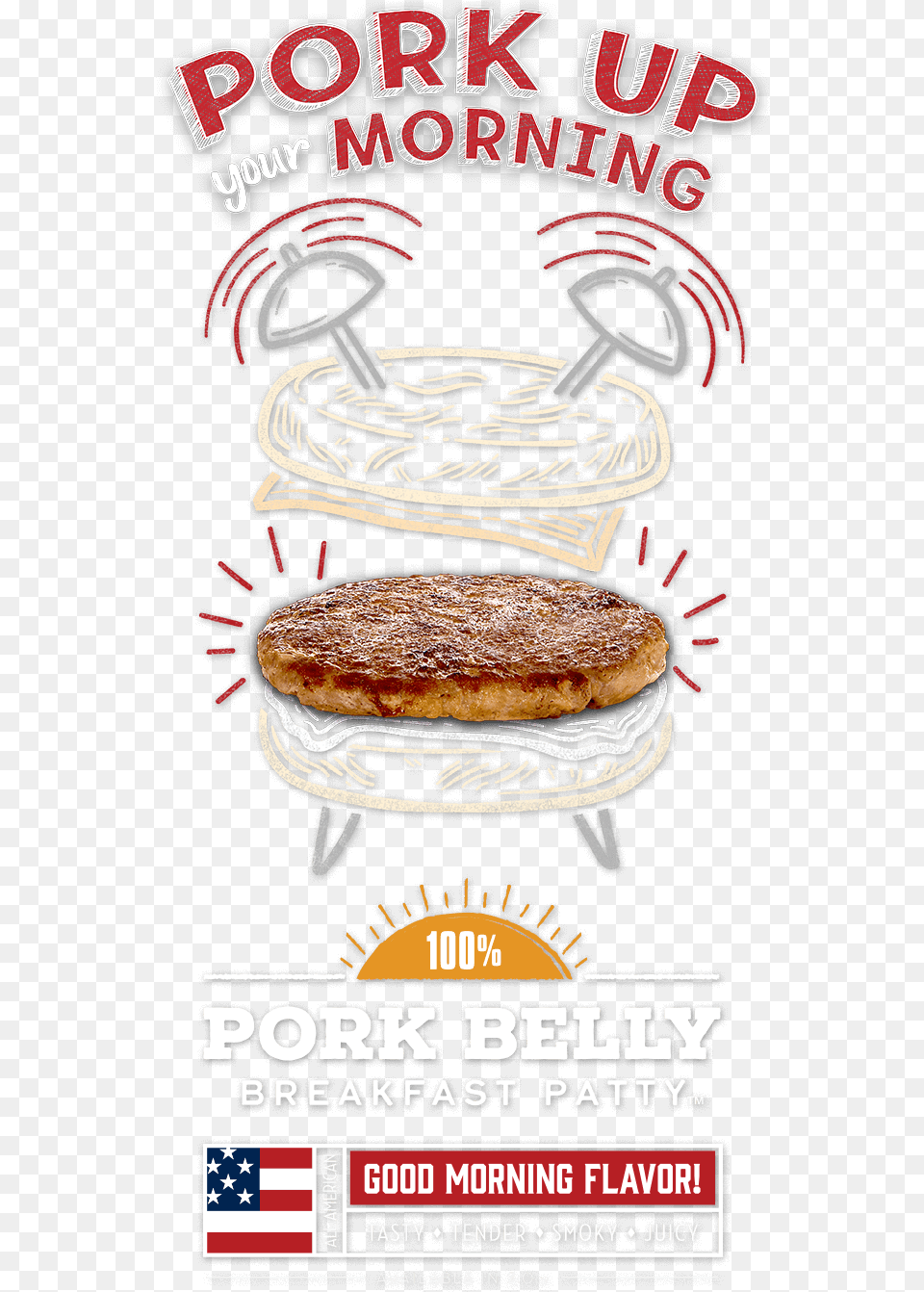 Pork Belly Breakfast Patty M Fast Food, Advertisement, Poster, Bread Free Transparent Png