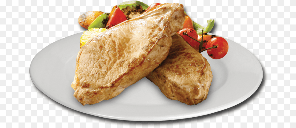 Pork Chop Crpe, Food, Lunch, Meal, Bread Png Image